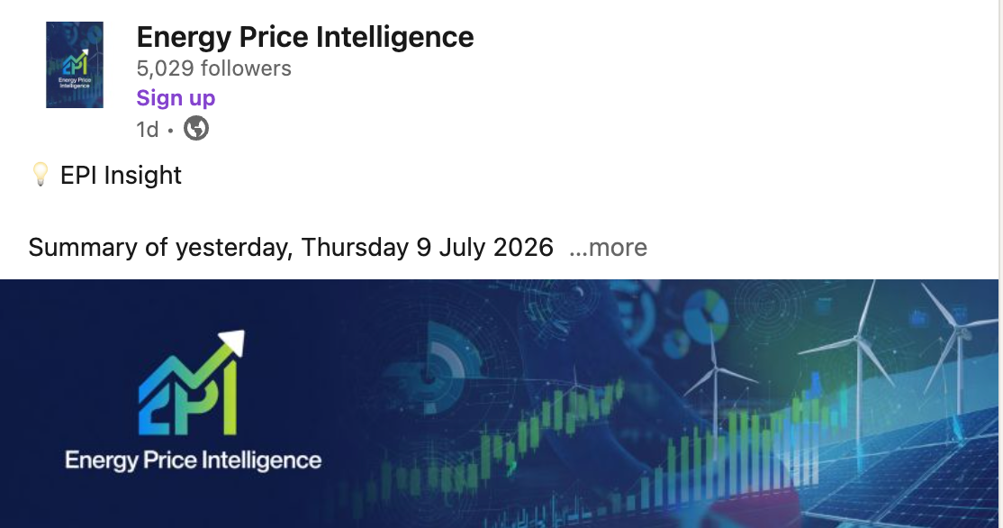 EPI Morning LinkedIn Update — sample post
